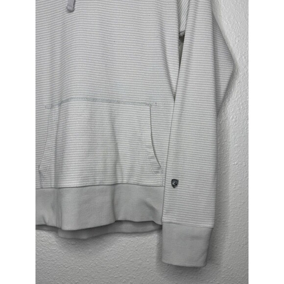 Kuhl Women's Stria Hoodie Size Small Pullover Gray White Striped Lightweight - Picture 5 of 16